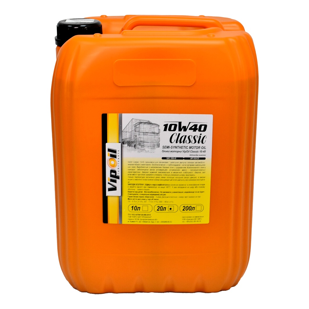 Моторна олива VIPOIL Classic 10W-40 20 л (162836)
