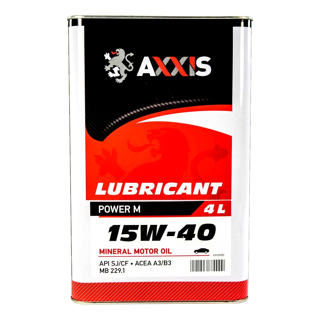 Моторна олива AXXIS Power M 15W-40 4 л (AX2044) - zapix