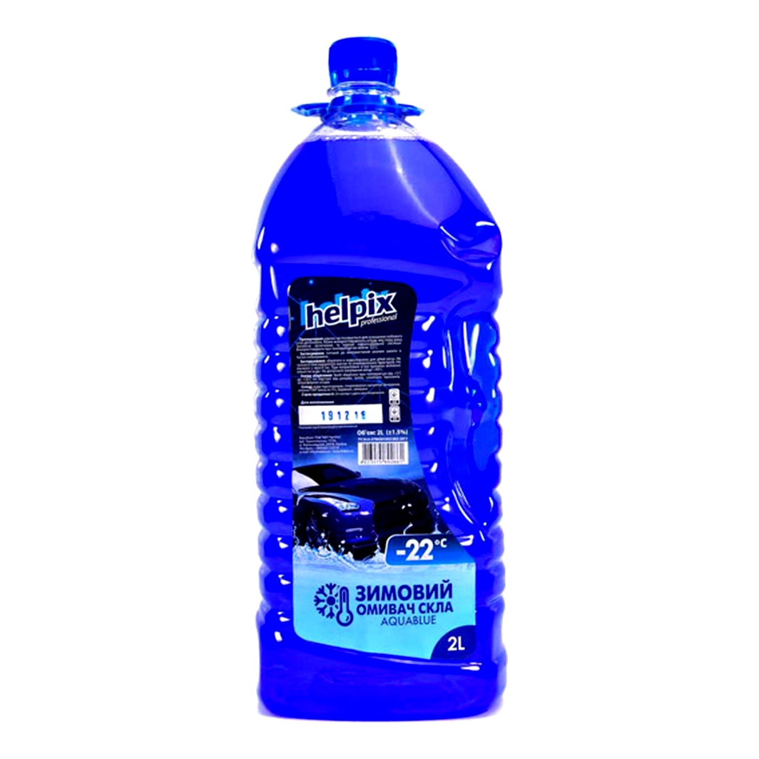 Омыватель стекла готовый зимний -22°С HELPIX Aquablue 2 л 4823075802661 - zapix