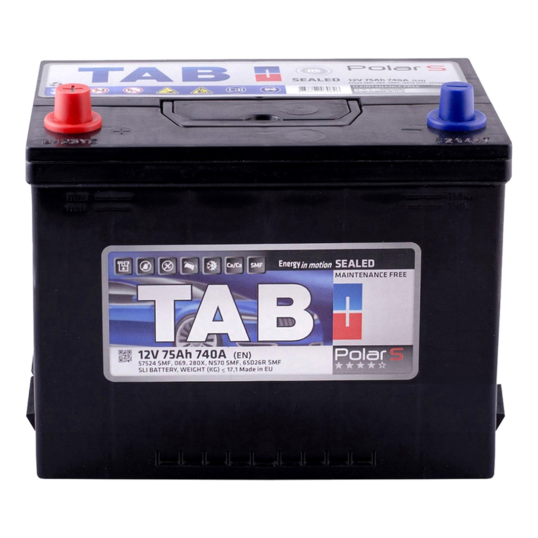 Акумулятор TAB Polar S JIS 12V 75Ah 740A L+ 246775 - zapix