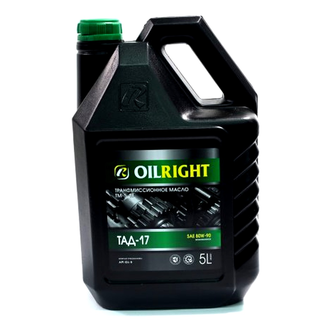 Трансмиссионное масло OIL RIGHT ТАД-17 ТМ-5-18 GL-5 80W-90 5 л 2545 - zapix
