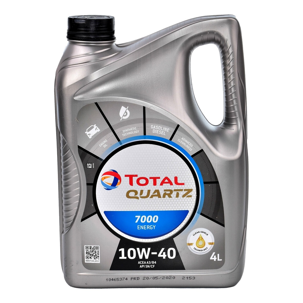 Моторное масло TOTAL Quartz 7000 Energy 10W-40 4 л (216679) - zapix