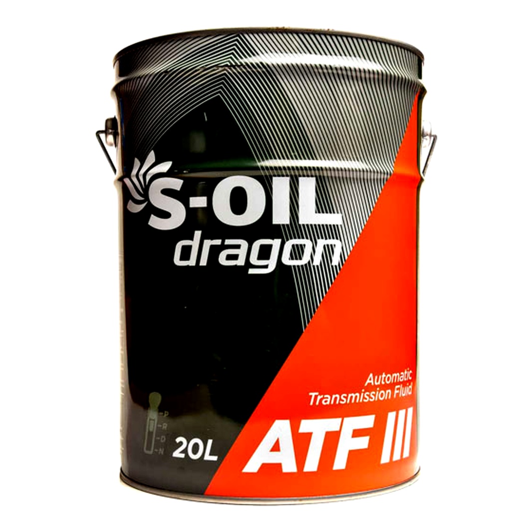 Трансмиссионное масло S-OIL DRAGON ATF III 20 л DATFIII20 - zapix