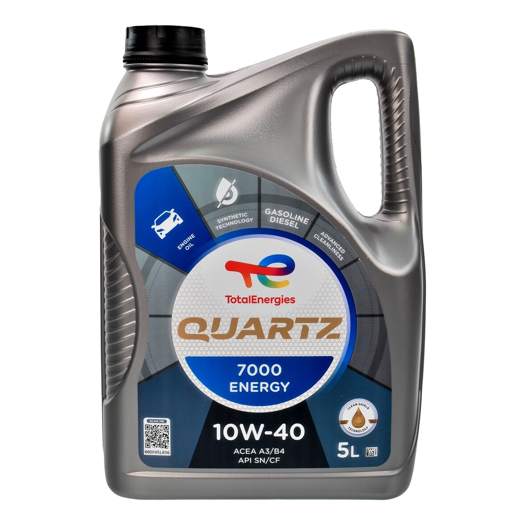 Моторное масло TOTAL Quartz 7000 Energy 10W-40 5 л (216678) - zapix