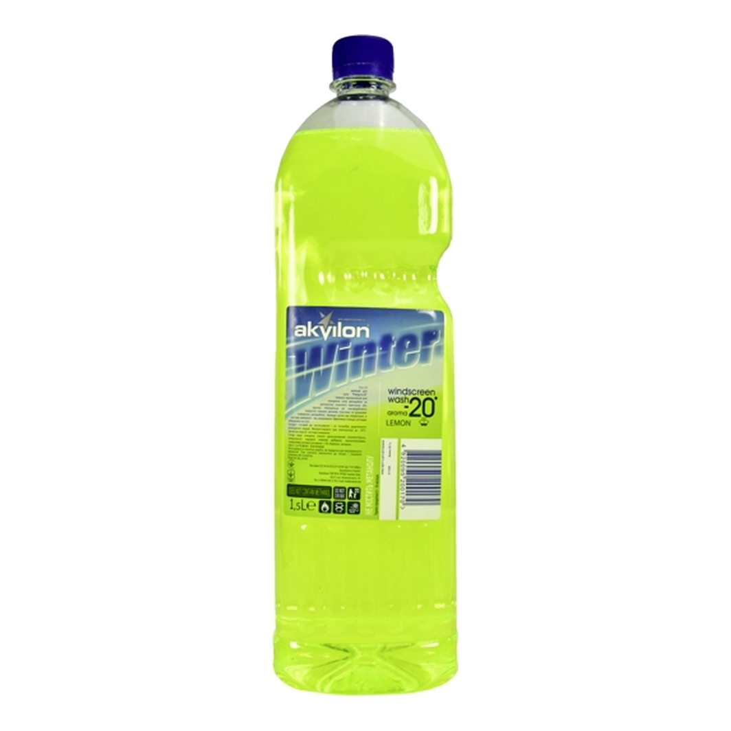 Омивач скла готовий зимовий -20°С AKVILON "Райдуга" лимон 1.5 л AKVILONLEMON20C15L - zapix