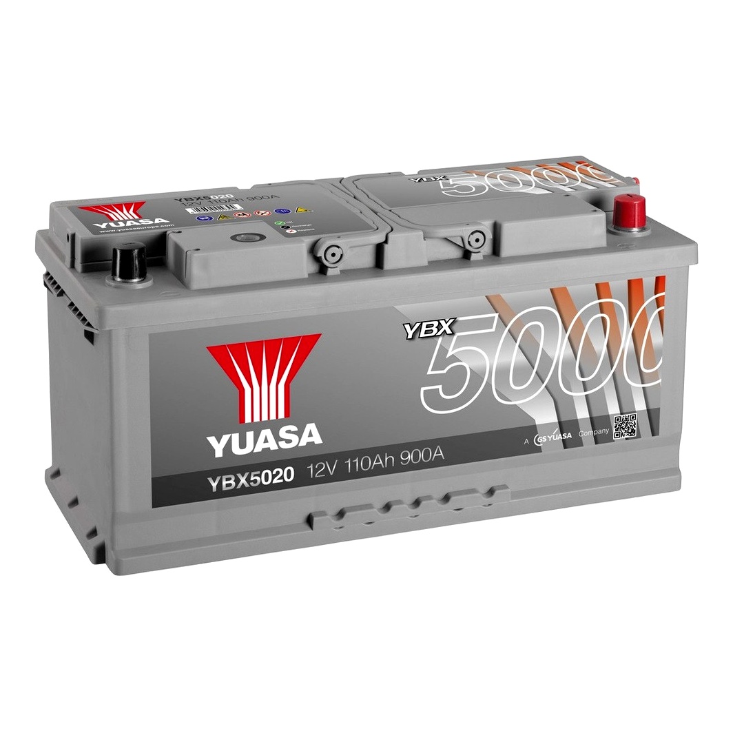 Акумулятор YUASA YBX 5000 12V 110Ah 900A R+ YBX5020 - zapix