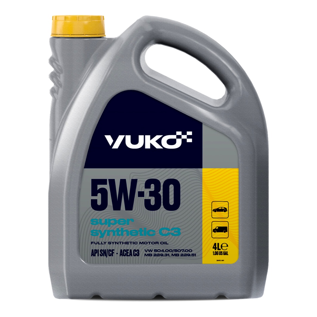 Моторна олива YUKO Super Synthetic C3 5W-30 4 л (020770) - zapix