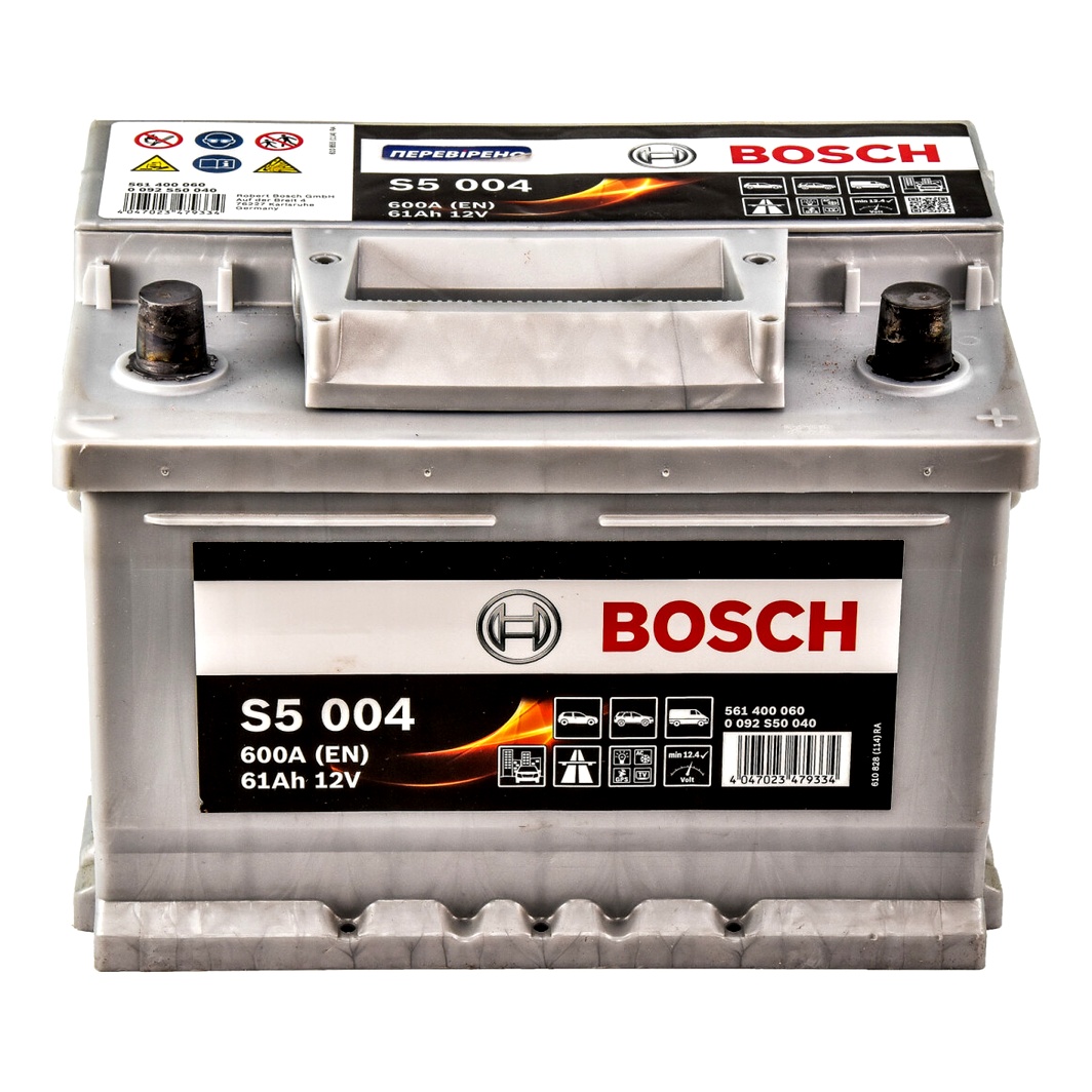 Акумулятор BOSCH S5 Silver Plus 12V 61Ah 600A R+ 0092S50040 - zapix