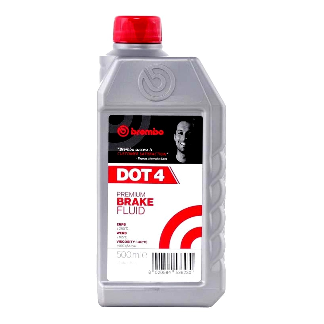 Гальмівна рідина BREMBO DOT 4 пластик 0.5 л L04005 - zapix