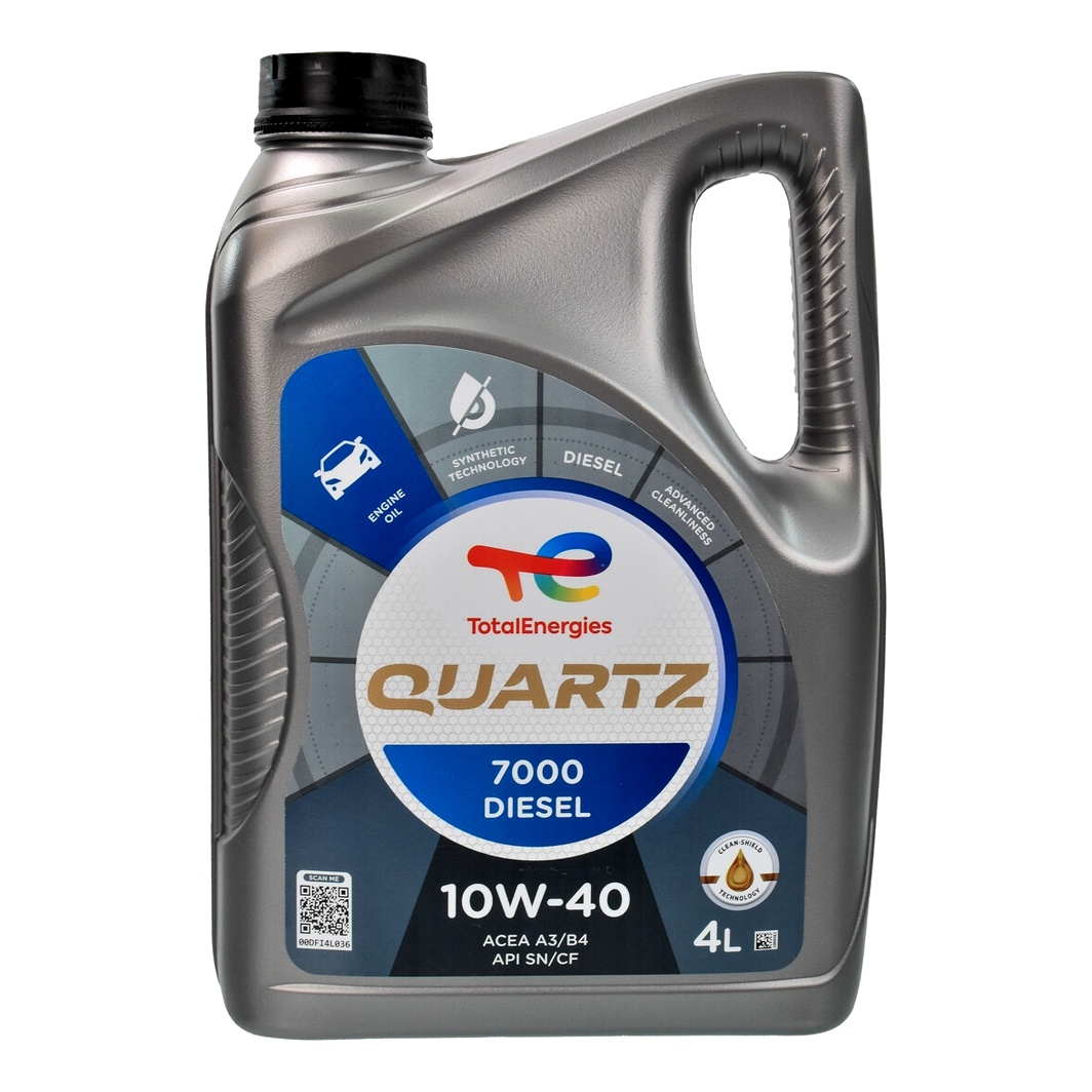 Моторное масло TOTAL Quartz 7000 Diesel 10W-40 4 л (216682) - zapix