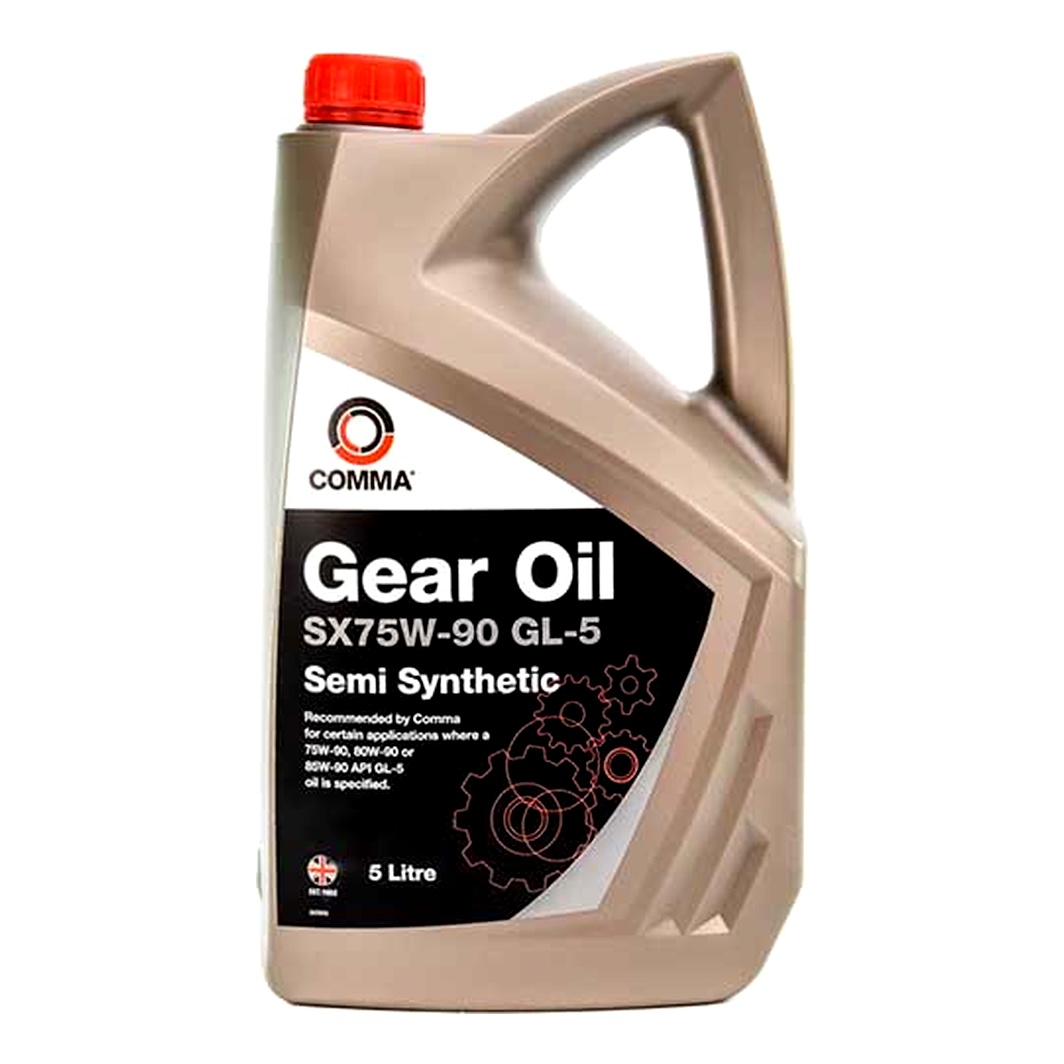 Трансмісійна олива COMMA Gear Oil SX GL-5 75W-90 5 л