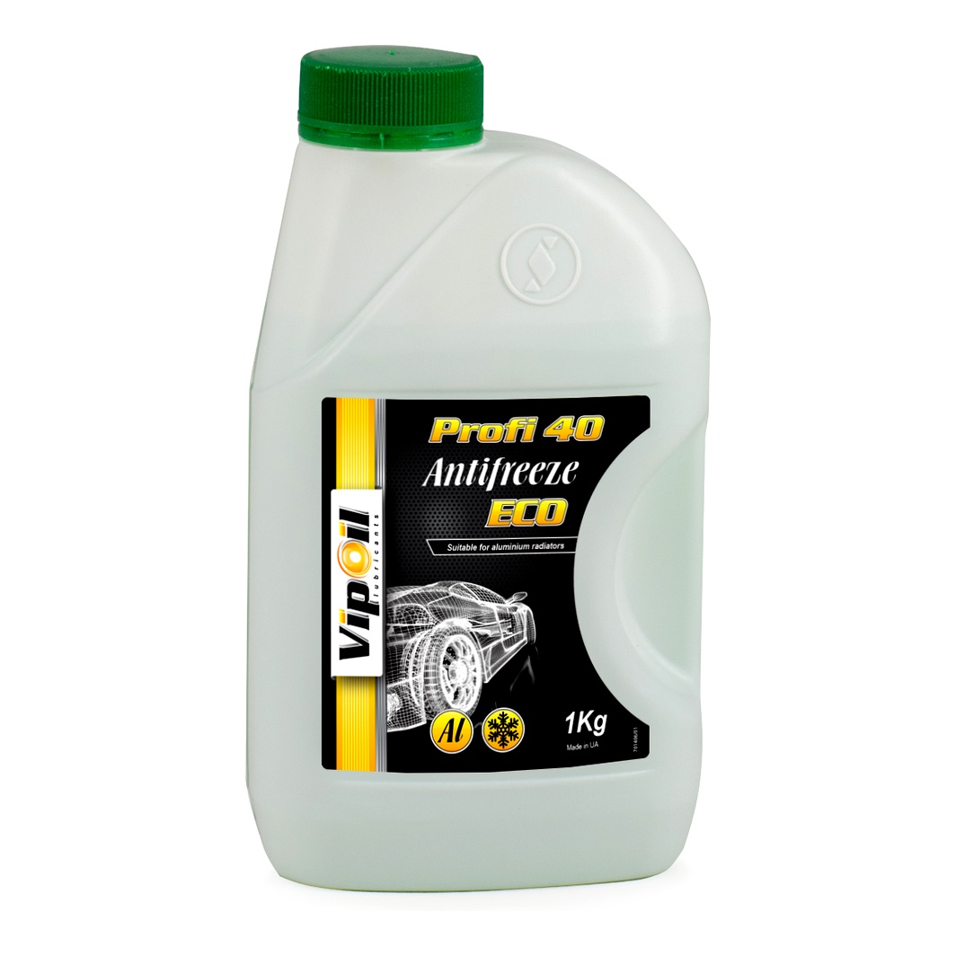 Готовий антифриз VIPOIL Eco Profi 40 зелений G11 -30 °C 1 л (701406) - zapix