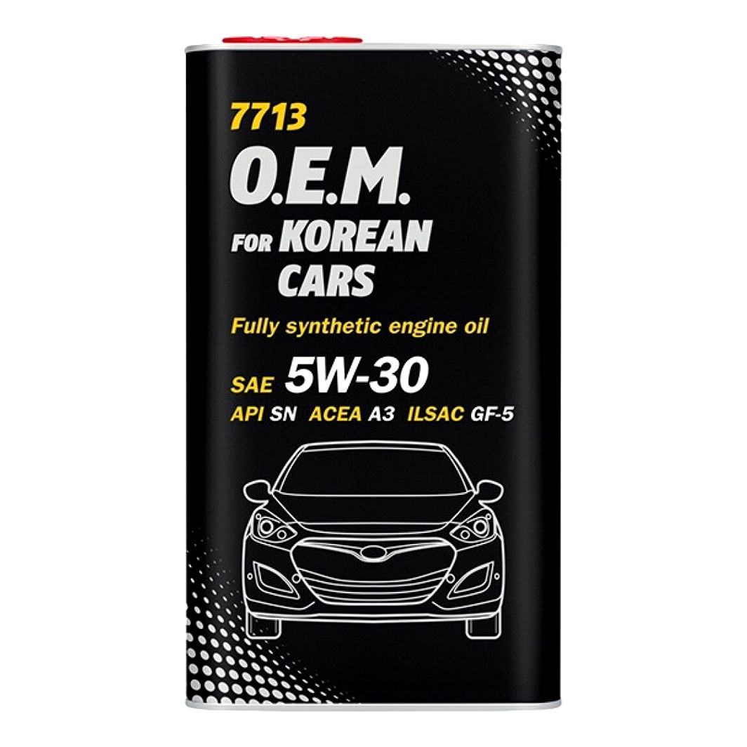 Моторна олива MANNOL O.E.M. For Korean Cars (Metal) 5W-30 4 л (MN77134ME) - zapix