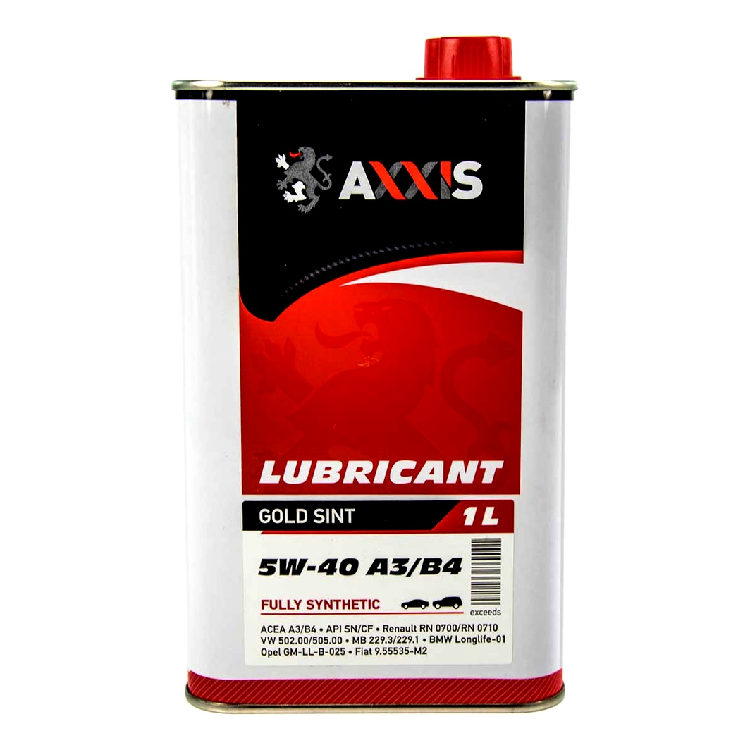 Моторное масло AXXIS Gold Sint A3/B4 5W-40 1 л (AX2024) - zapix
