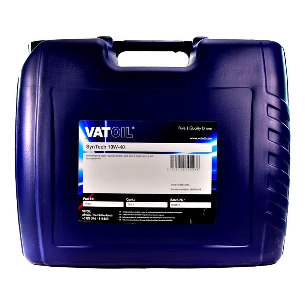 Моторное масло VATOIL SynTech 10W-40 20 л (50123) - zapix