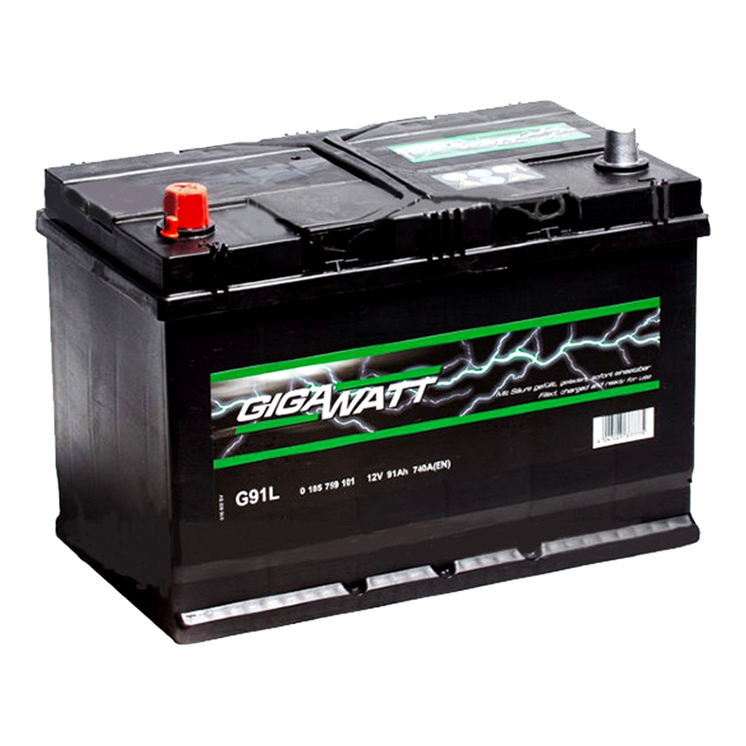 Акумулятор GIGAWATT 12V 91Ah 740A L+ 0185759101 - zapix
