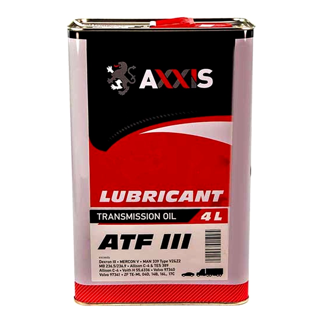 Трансмиссионное масло AXXIS ATF III 4 л AX2069 - zapix