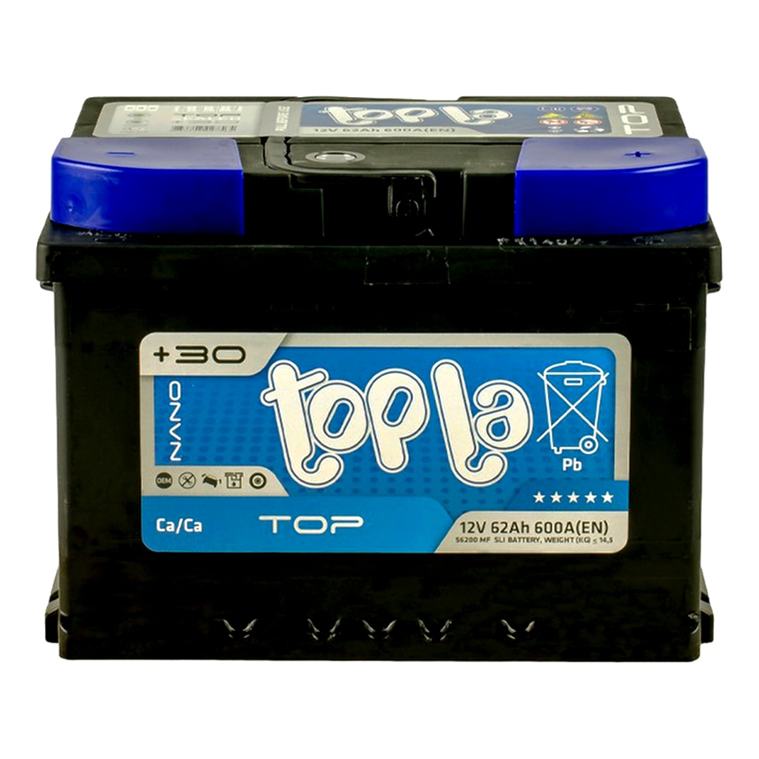 Акумулятор TOPLA Top 12V 62Ah 600A R+ 118662 - zapix