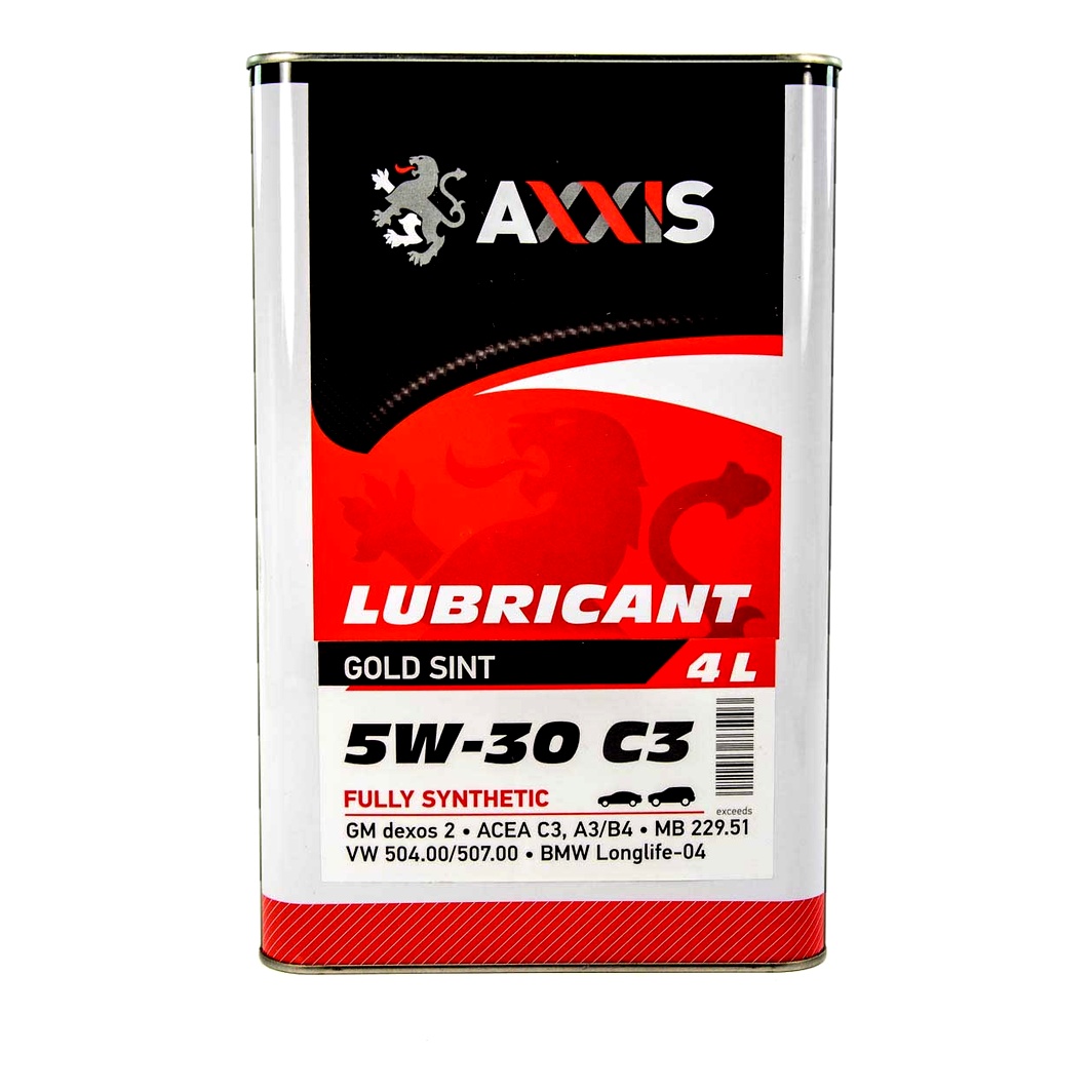 Моторна олива AXXIS Gold Sint C3 504/507 5W-30 4 л (AX2020) - zapix