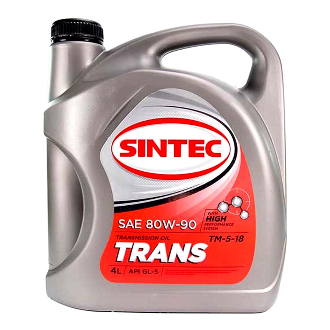 Трансмиссионное масло SINTEC ТМ5-18 GL-5 80W-90 4 л 900275 - zapix
