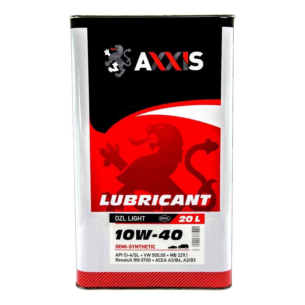 Моторна олива AXXIS DZL Light 10W-40 20 л (AX2040) - zapix