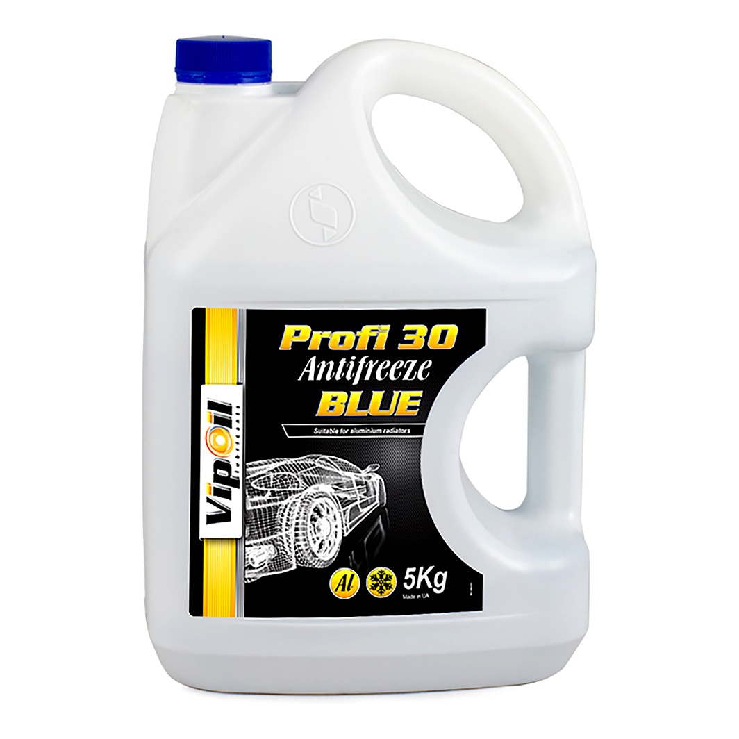 Готовий антифриз VIPOIL Profi 30 синій G11 -24 °C 5 л (701396) - zapix