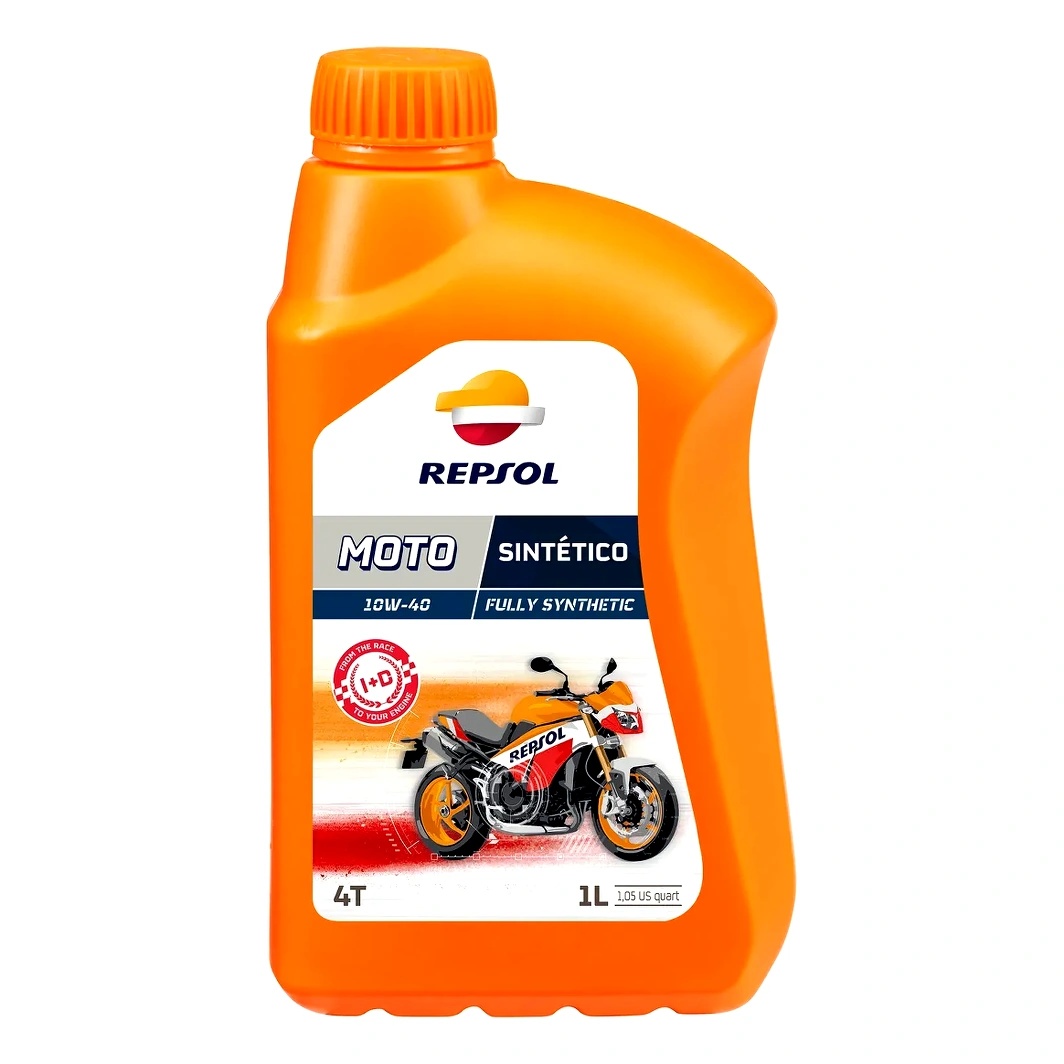 Моторное масло REPSOL Moto Sintetico 4T 10W-40 синтетическое 1 л RP163N51 - zapix