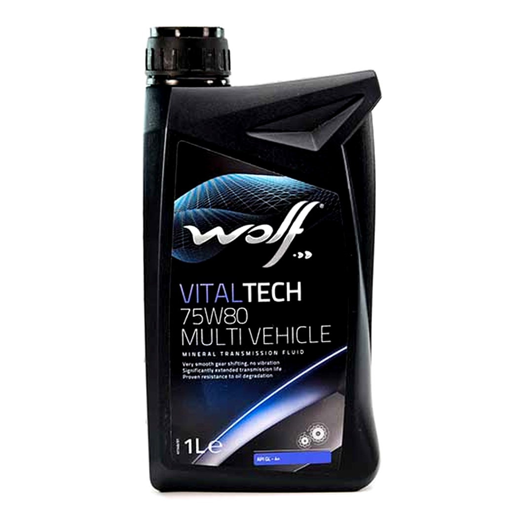 Трансмиссионное масло WOLF VIitalTech Multi Vehicle GL-4+ 75W-80 1 л 8303609 - zapix