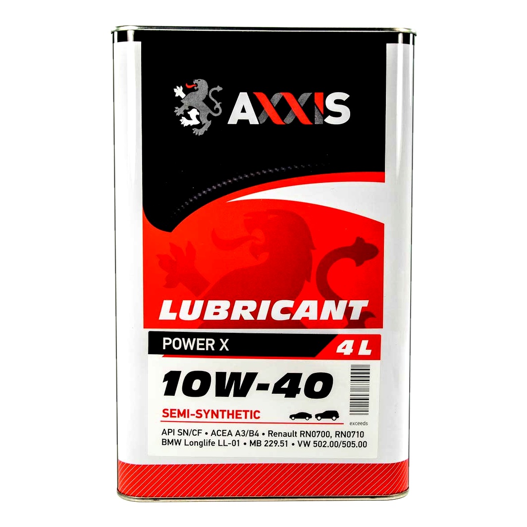 Моторна олива AXXIS Power Х 10W-40 4 л (AX2034) - zapix