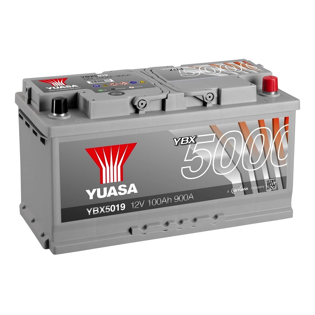 Акумулятор YUASA YBX 5000 12V 100Ah 900A R+ YBX5019 - zapix