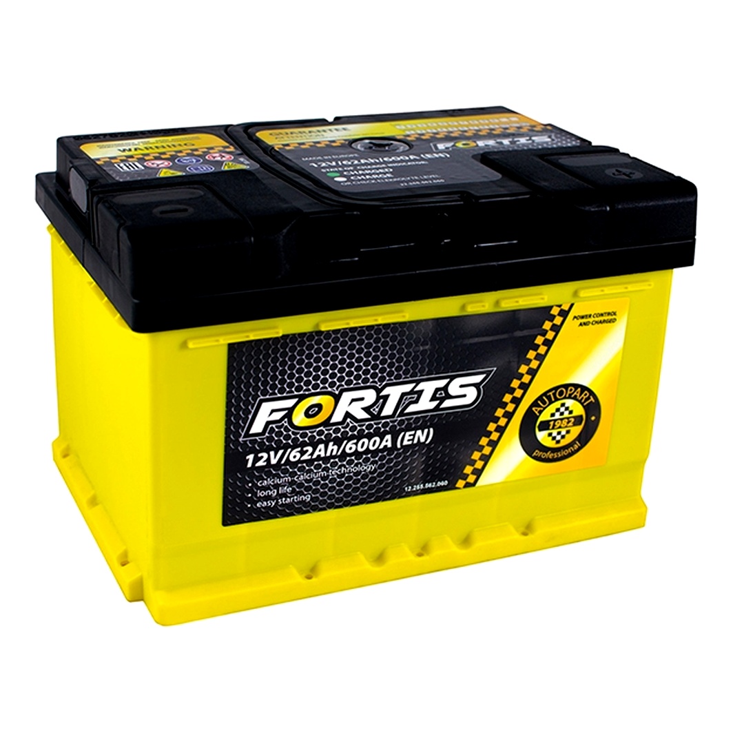 Акумулятор FORTIS 12V 62Ah 600A R+ FRT6200 - zapix