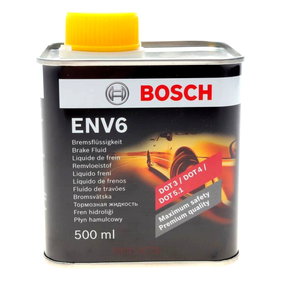 Гальмівна рідина BOSCH DOT 5.1 ENV6 метал 0.5 л 1987479206 - zapix