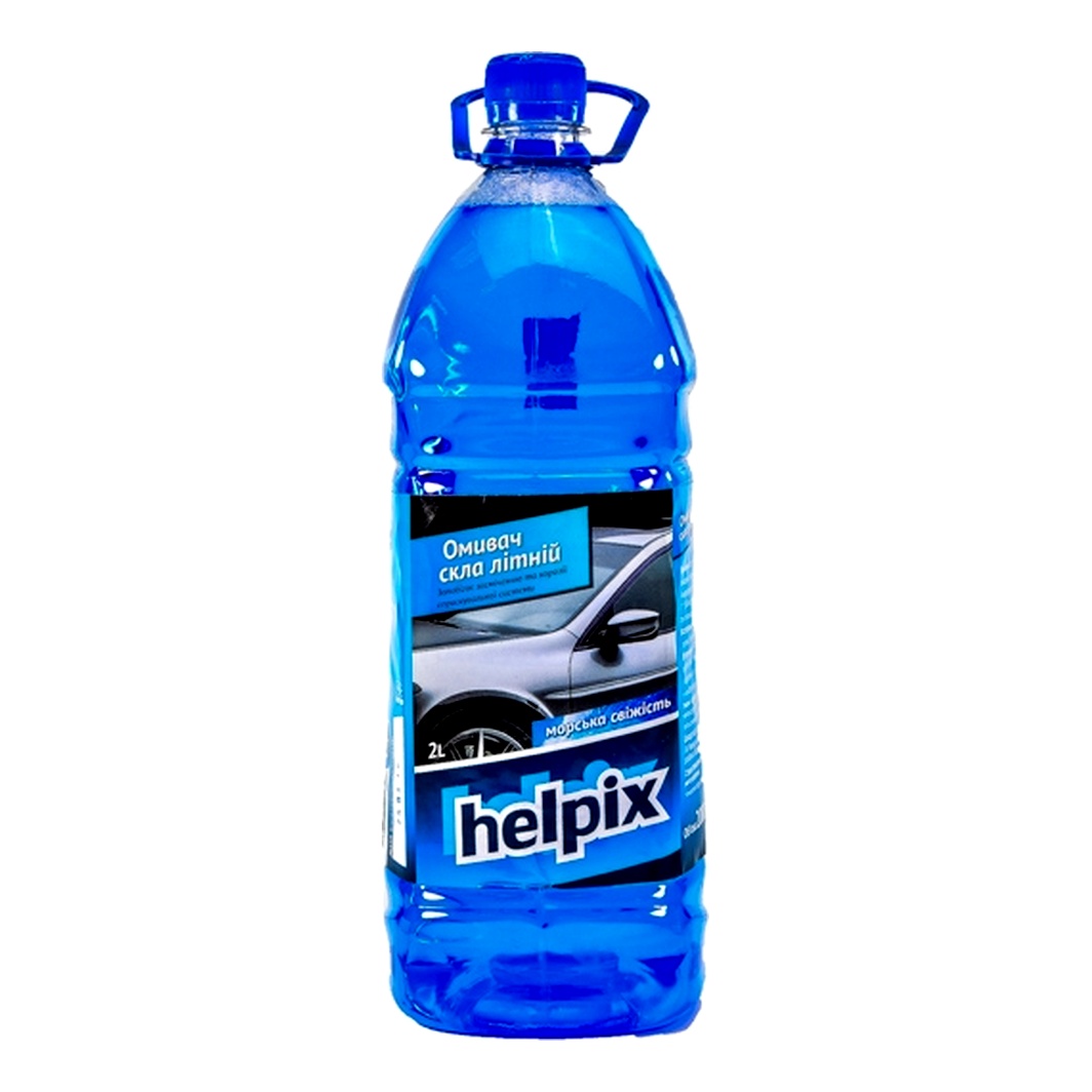 Омивач скла готовий літній 0°С HELPIX морська свіжість 2 л 4823075800650 - zapix