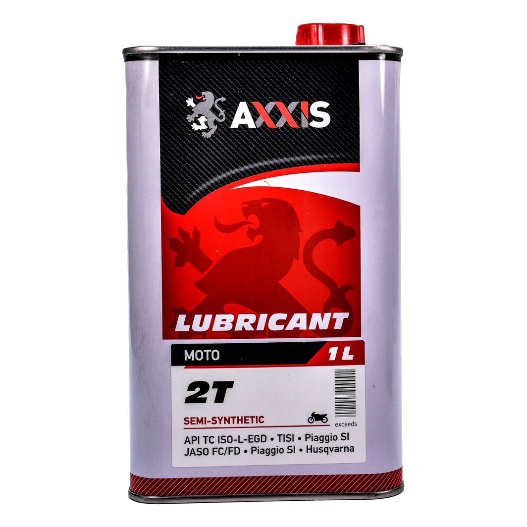 Моторное масло AXXIS Moto 2T 10W-40 полусинтетическое 1 л AX2055 - zapix