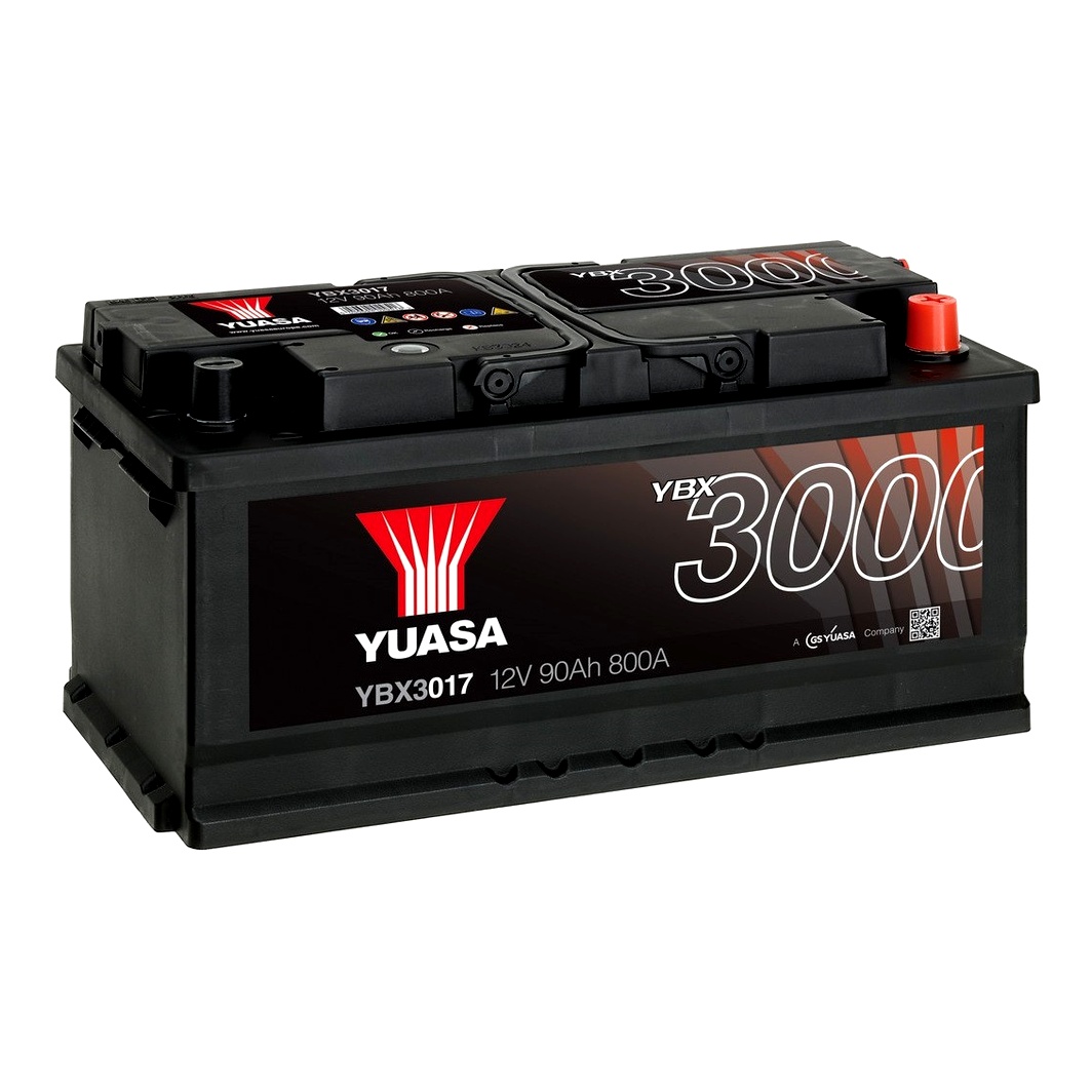 Акумулятор YUASA YBX 3000 12V 90Ah 740A R+ YBX3017 - zapix