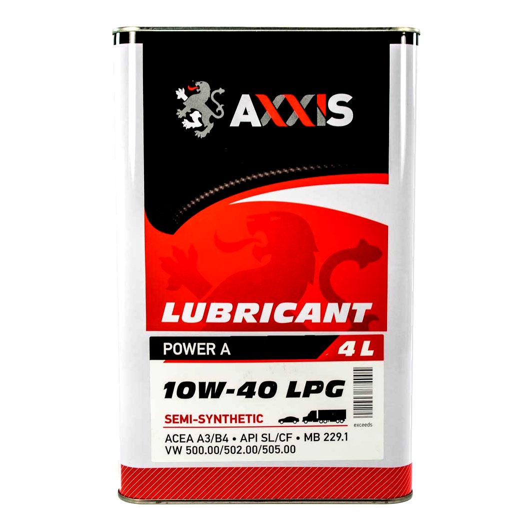 Моторное масло AXXIS Power A LPG 10W-40 4 л (AX2029) - zapix