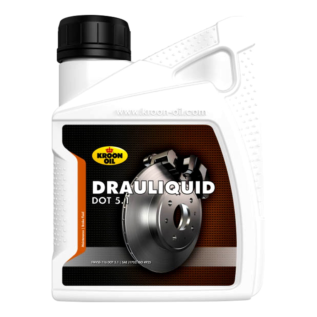 Гальмівна рідина KROON OIL DOT 5.1 DRAULIQUID ABS 0.5 л 35664 - zapix