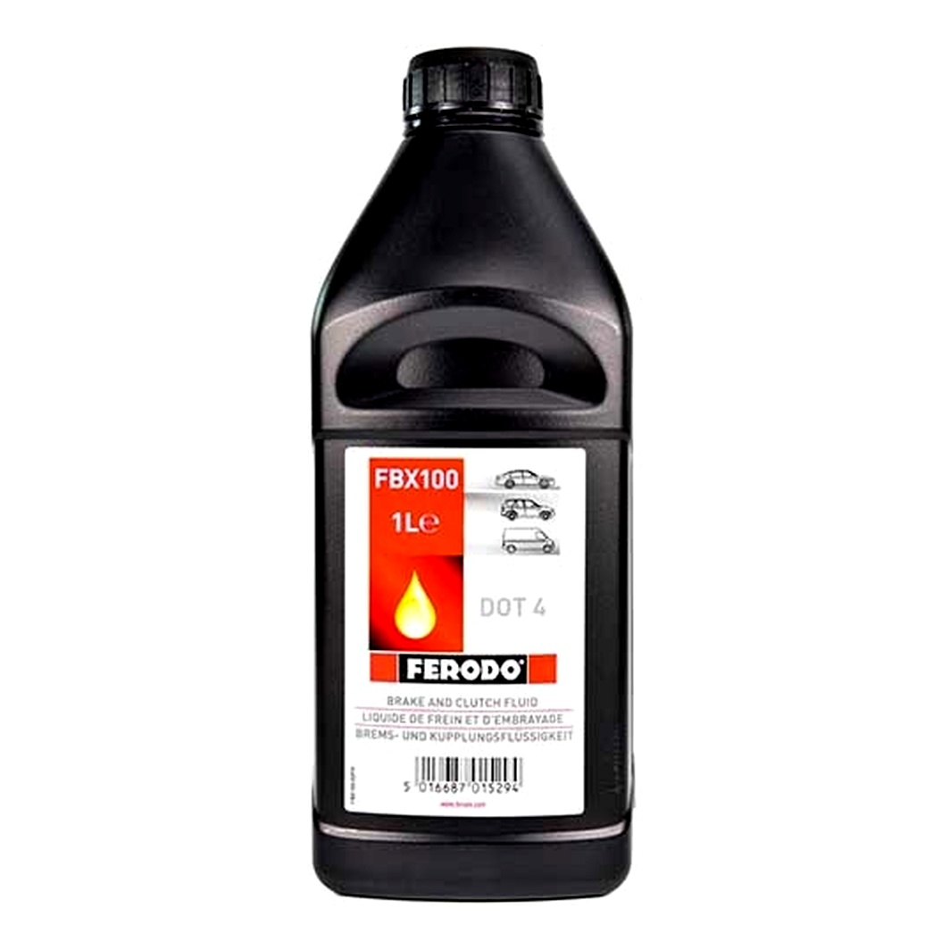 Гальмівна рідина FERODO DOT 4 Synthetic пластик 1 л FBX100 - zapix