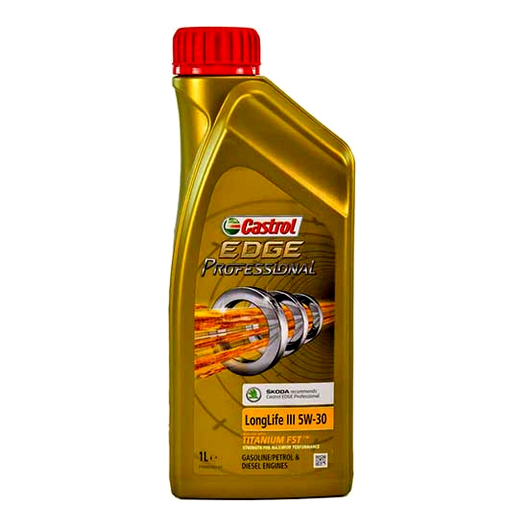 Моторна олива CASTROL EDGE Titanium Longlife 3 SKODA 5W-30 1 л (EBEDGPLL312SK) - zapix