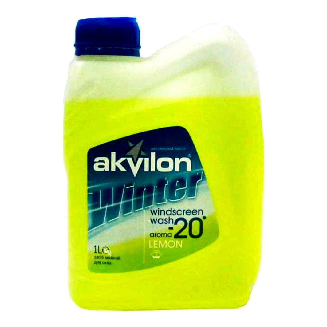 Омивач скла готовий зимовий -20°С AKVILON "Райдуга" лимон 1 л AKVILONLEMON20C1L - zapix