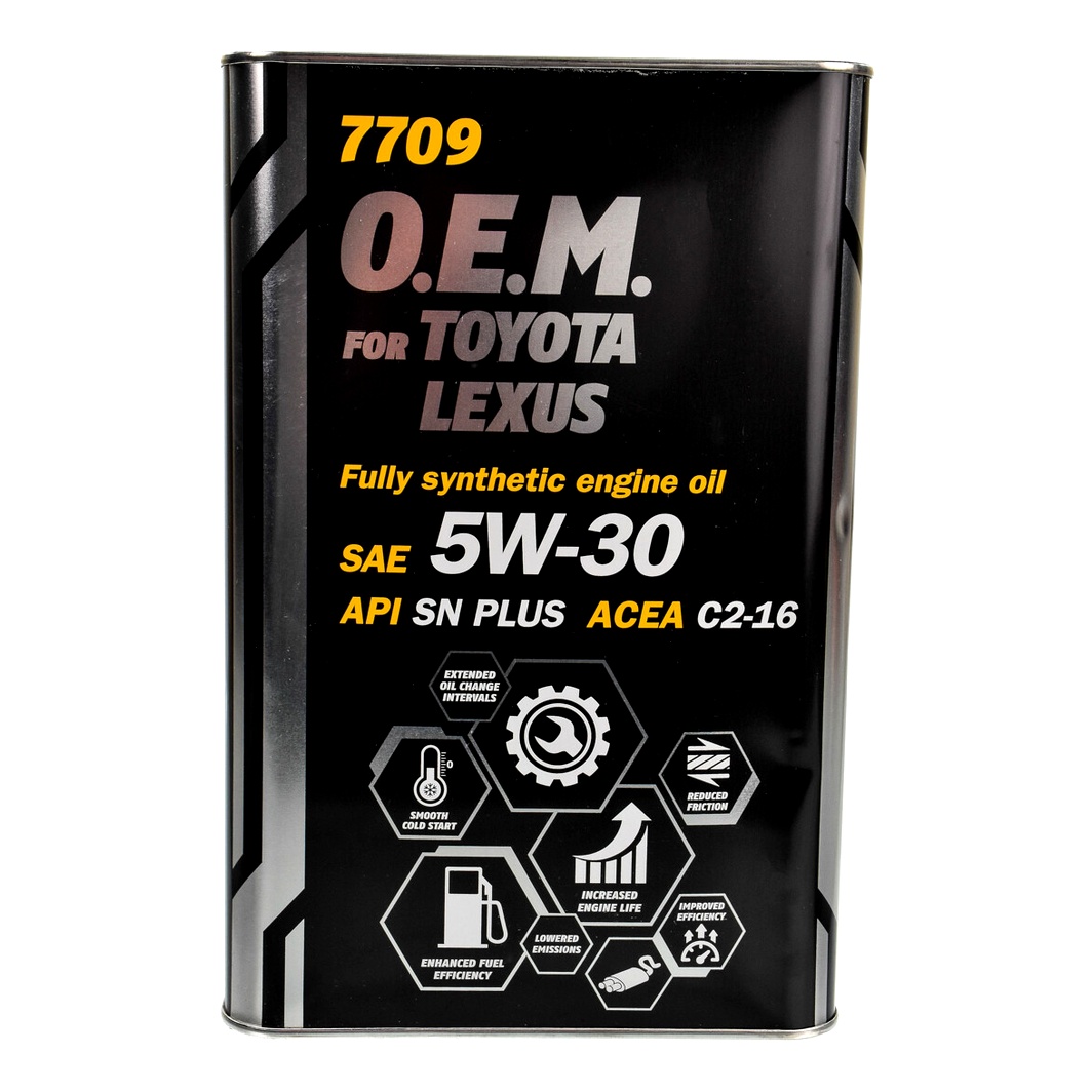 Моторна олива MANNOL O.E.M. For Toyota Lexus (Metal) 5W-30 4 л (MN77094ME) - zapix