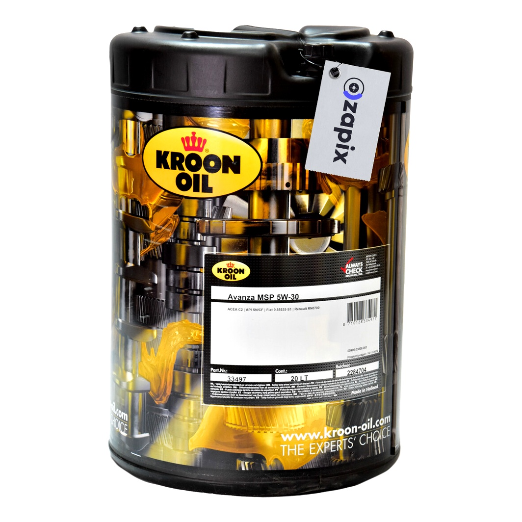 Моторна олива KROON OIL Avanza MSP 5W-30 20 л (33497) - zapix