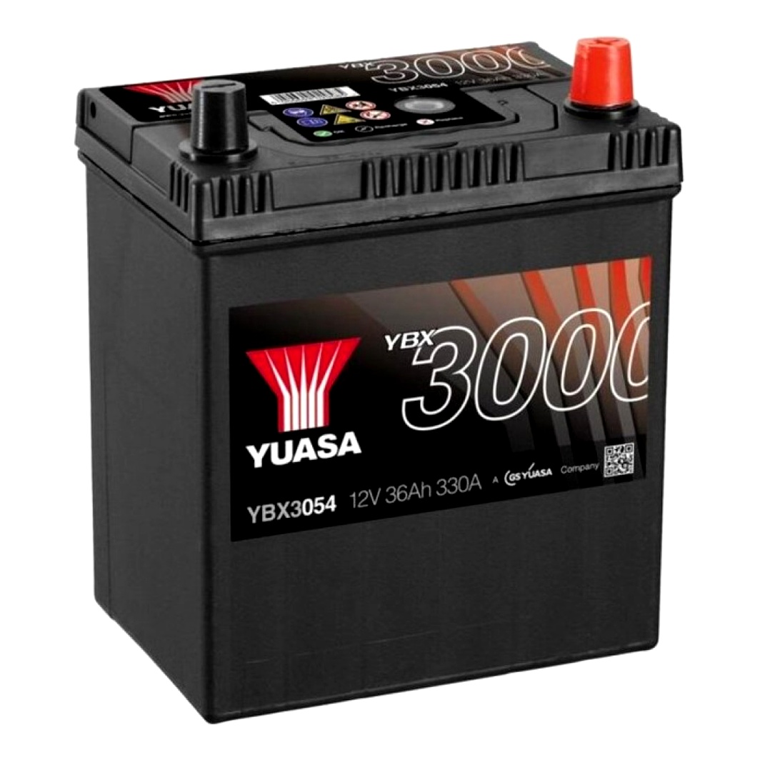 Акумулятор YUASA YBX 3000 12V 36Ah 330A R+ YBX3054 - zapix