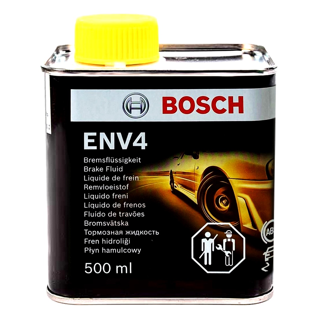 Гальмівна рідина BOSCH DOT 4 / DOT 5.1 ENV4 метал 0.5 л 1987479201 - zapix