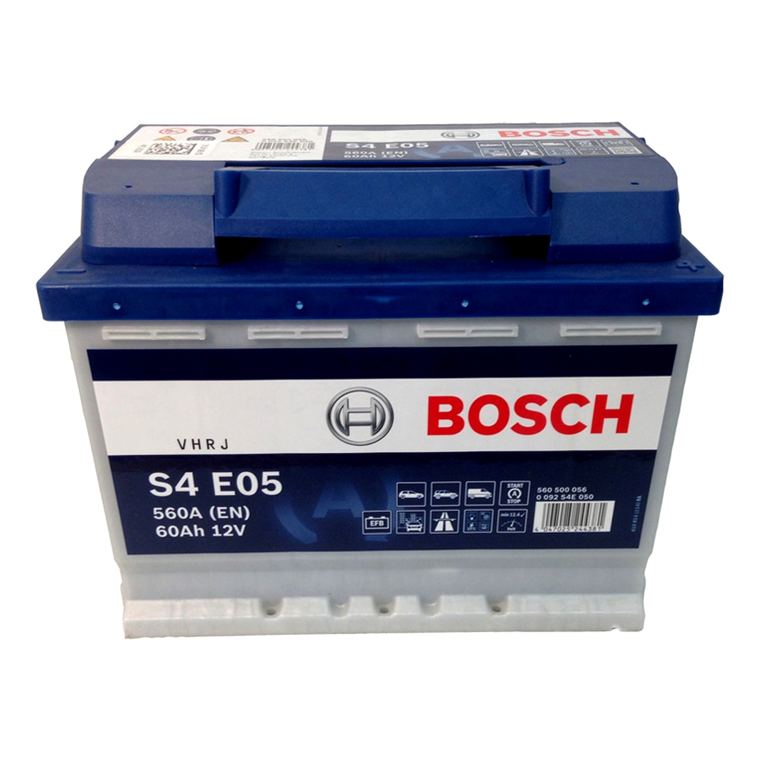Акумулятор BOSCH S4 EFB 12V 60Ah 560A R+ 0092S4E050 - zapix