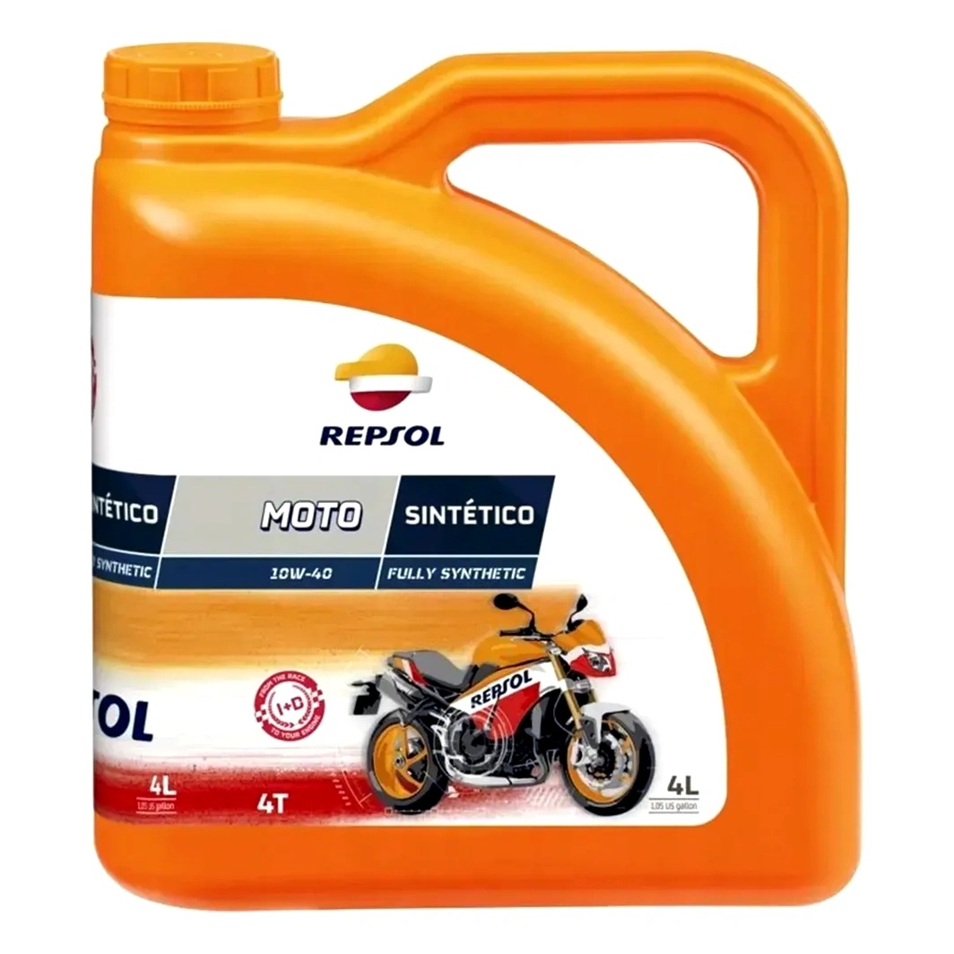 Моторное масло REPSOL Moto Sintetico 4T 10W-40 синтетическое 4 л RP163N54 - zapix