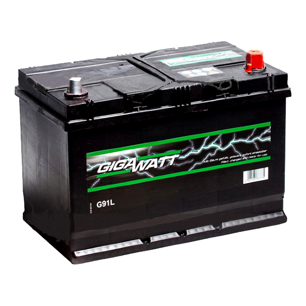 Акумулятор GIGAWATT 12V 91Ah 740A R+ 0185759100 - zapix