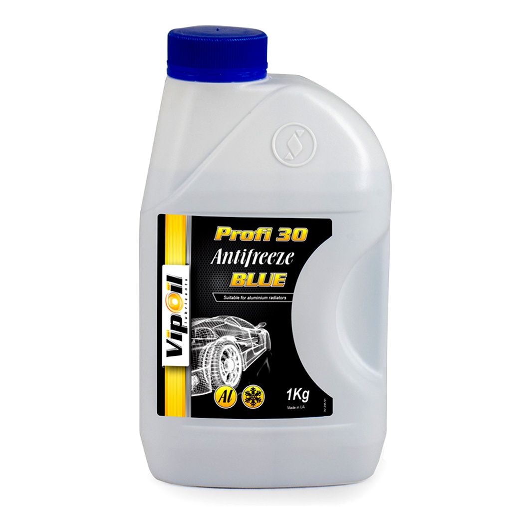 Готовий антифриз VIPOIL Profi 30 синій G11 -24 °C 1 л (701395) - zapix