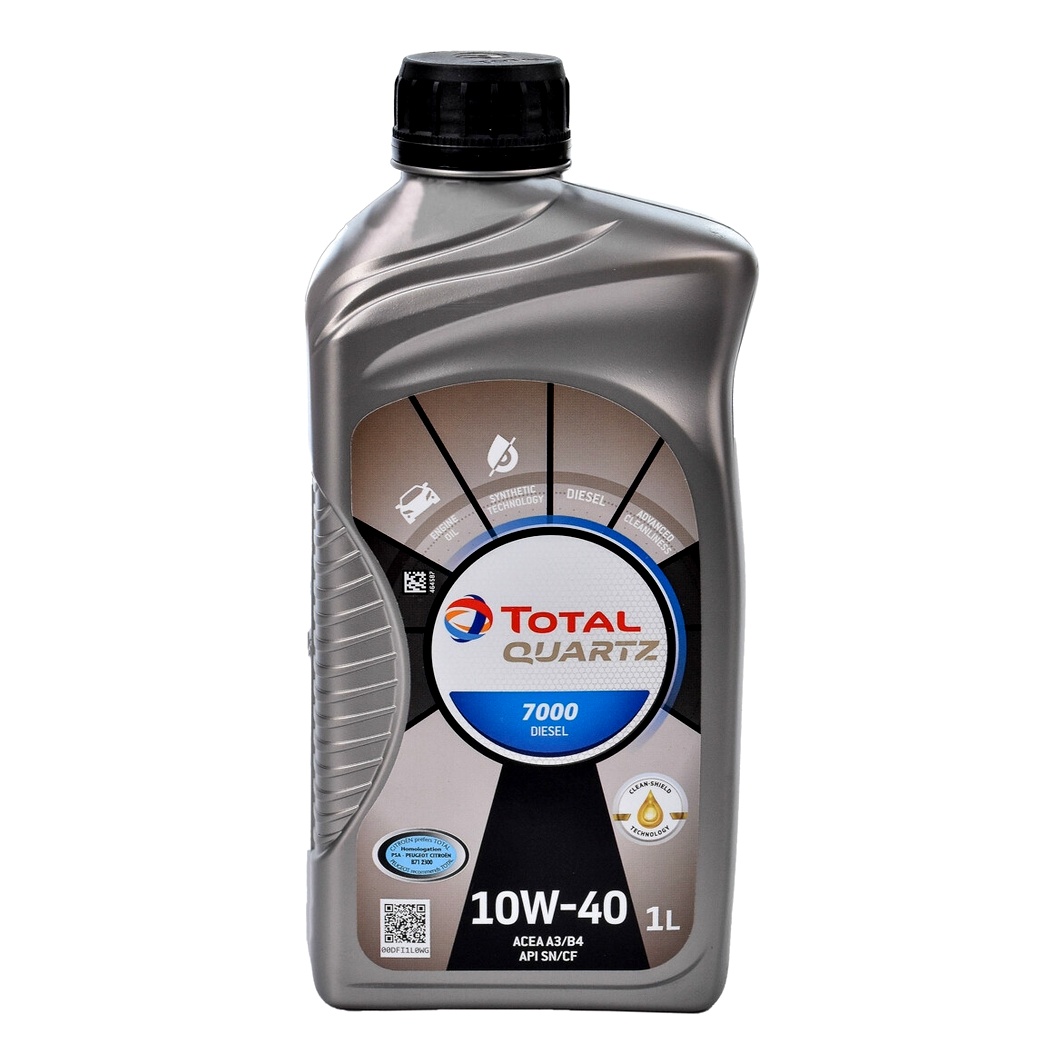 Моторное масло TOTAL Quartz 7000 Diesel 10W-40 1 л (216680) - zapix