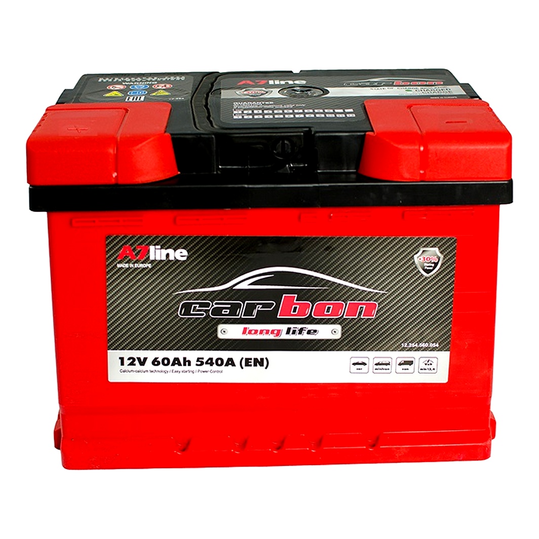 Акумулятор CARBON Long Life 12V 60Ah 540A L+ CRB6001 - zapix
